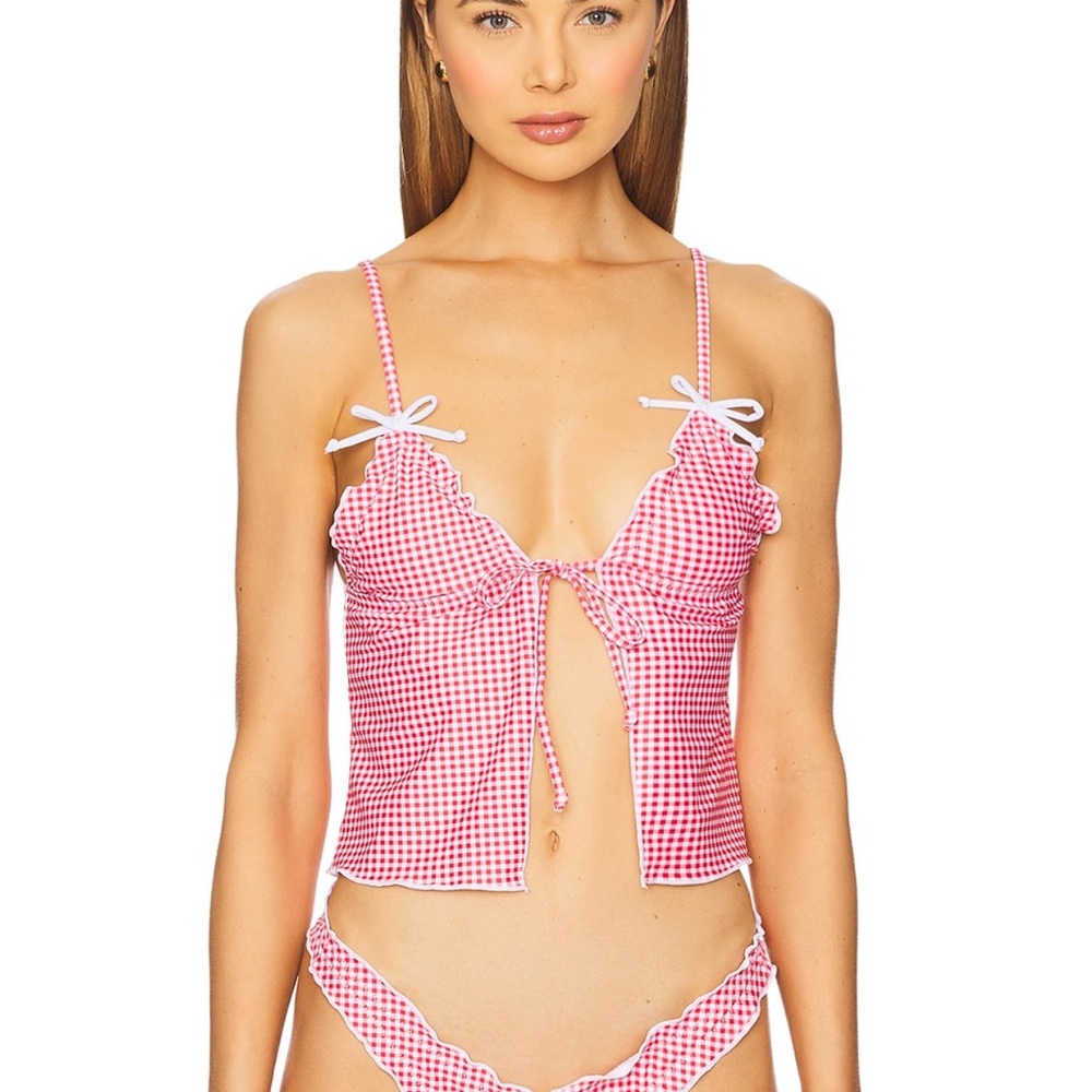 More to Come REVOLVE Gingham Bikini Set